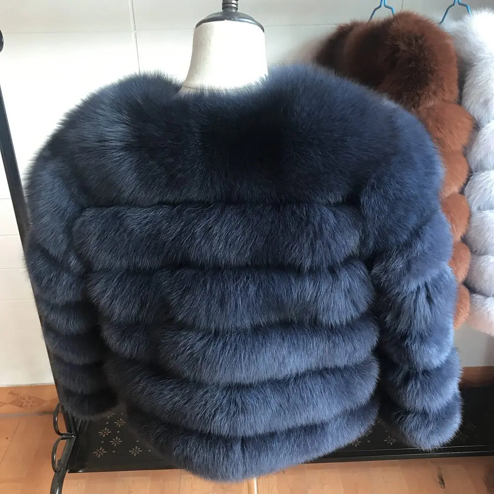 Queentina Real Fox Fur Coat