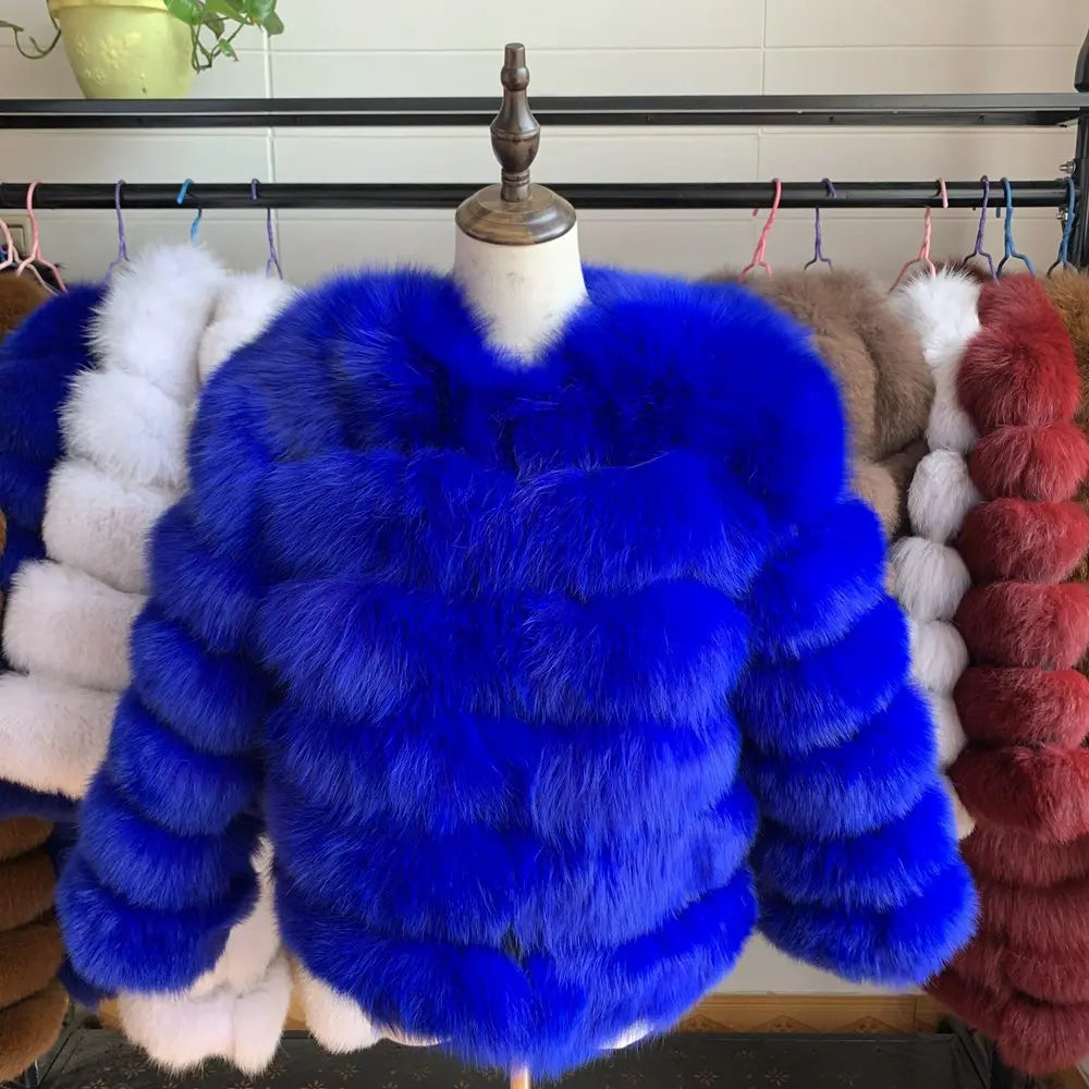 Queentina Real Fox Fur Coat