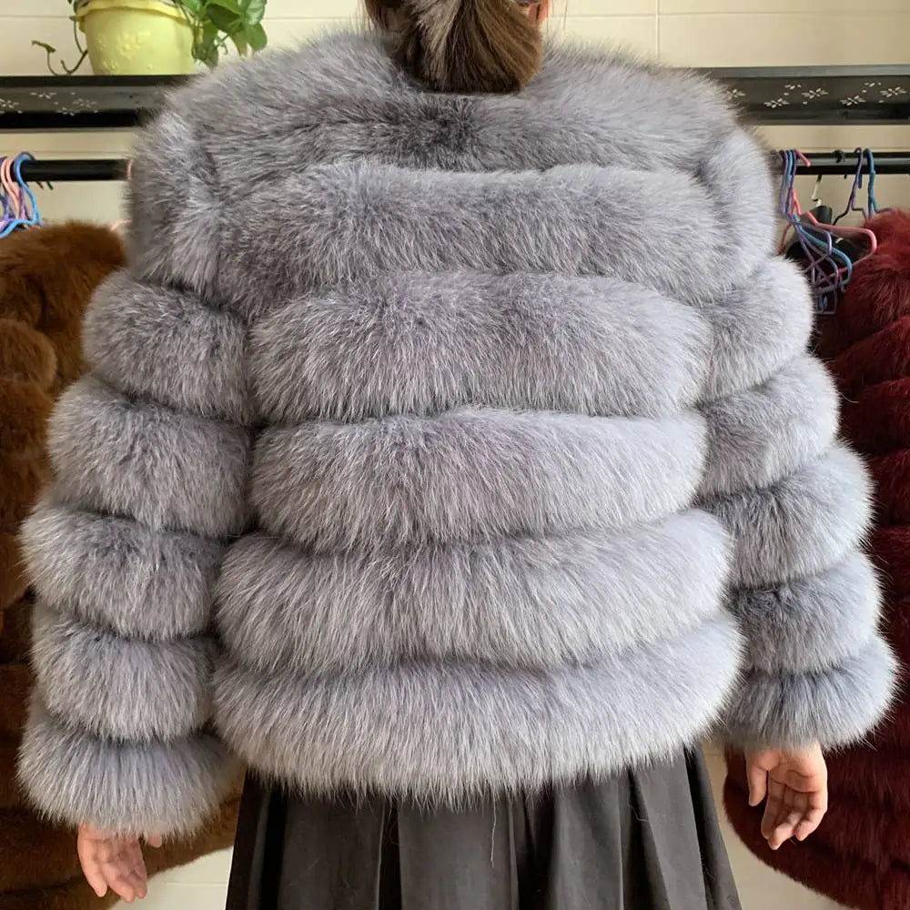 Queentina Real Fox Fur Coat