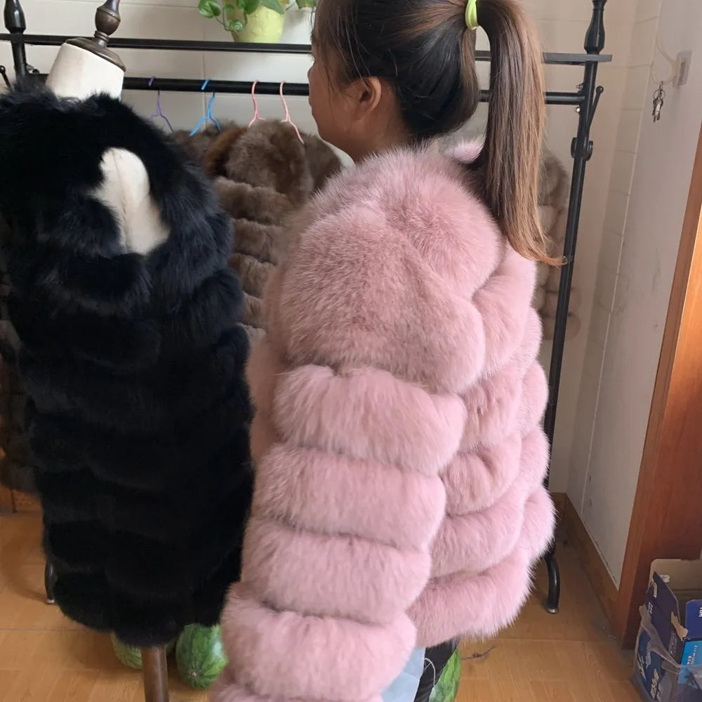 Queentina Real Fox Fur Coat