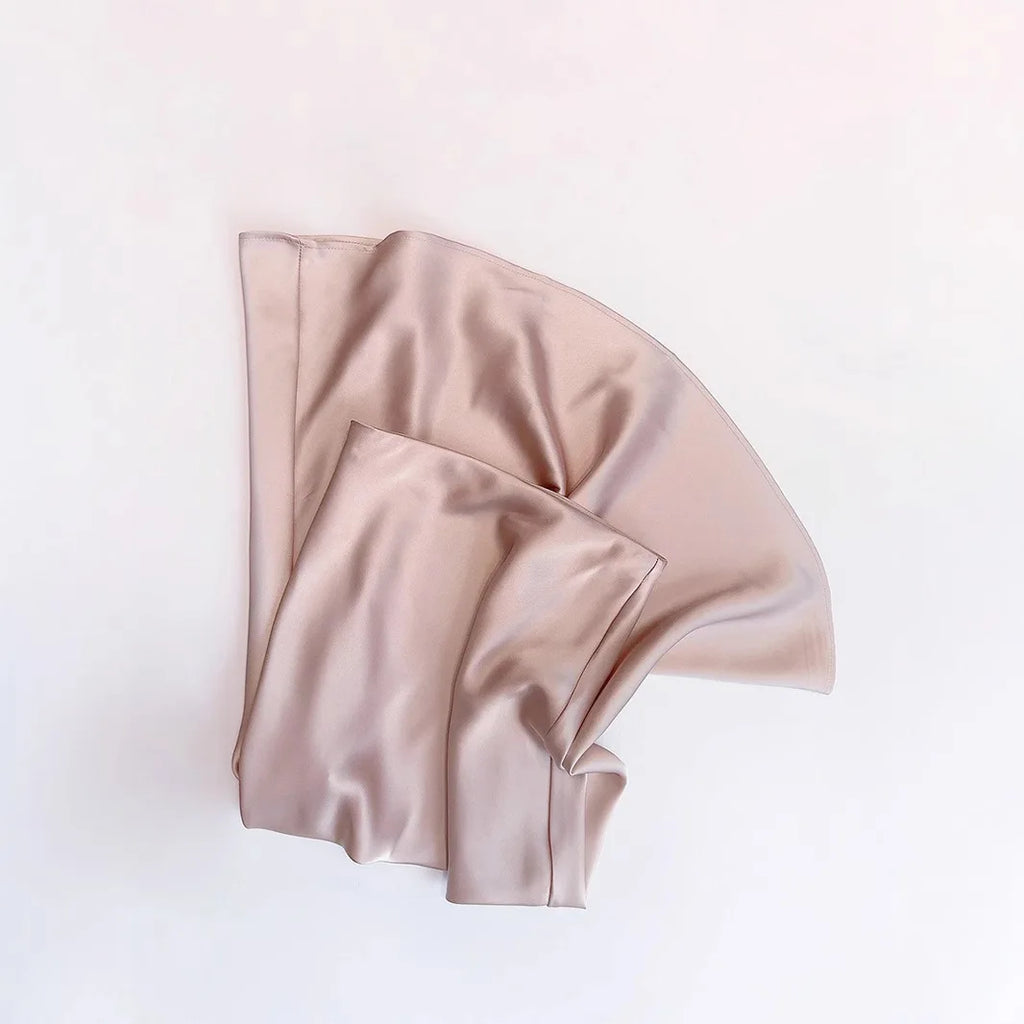 French Style Chic High-Waisted Satin Skirt