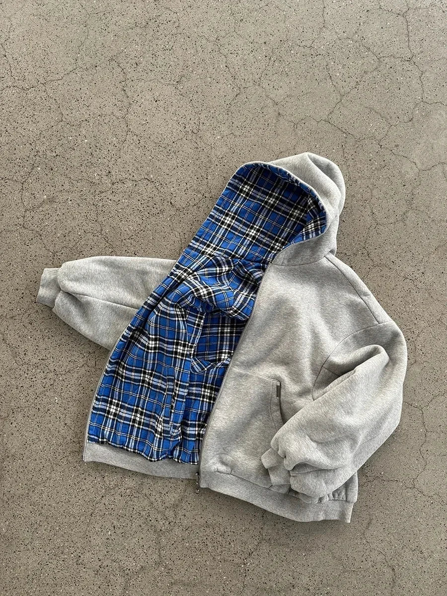 Simple Plaid Double-Sided Coat