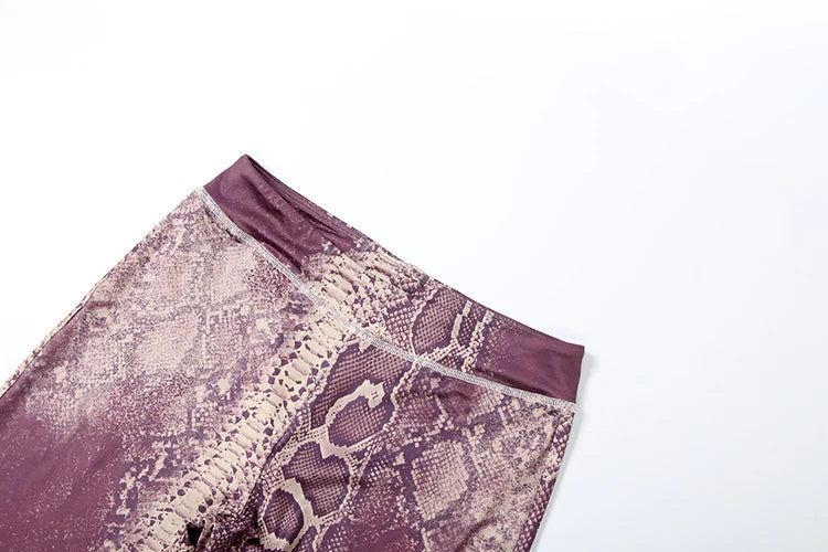 Weird Puss Letter Snake Print Tracksuit