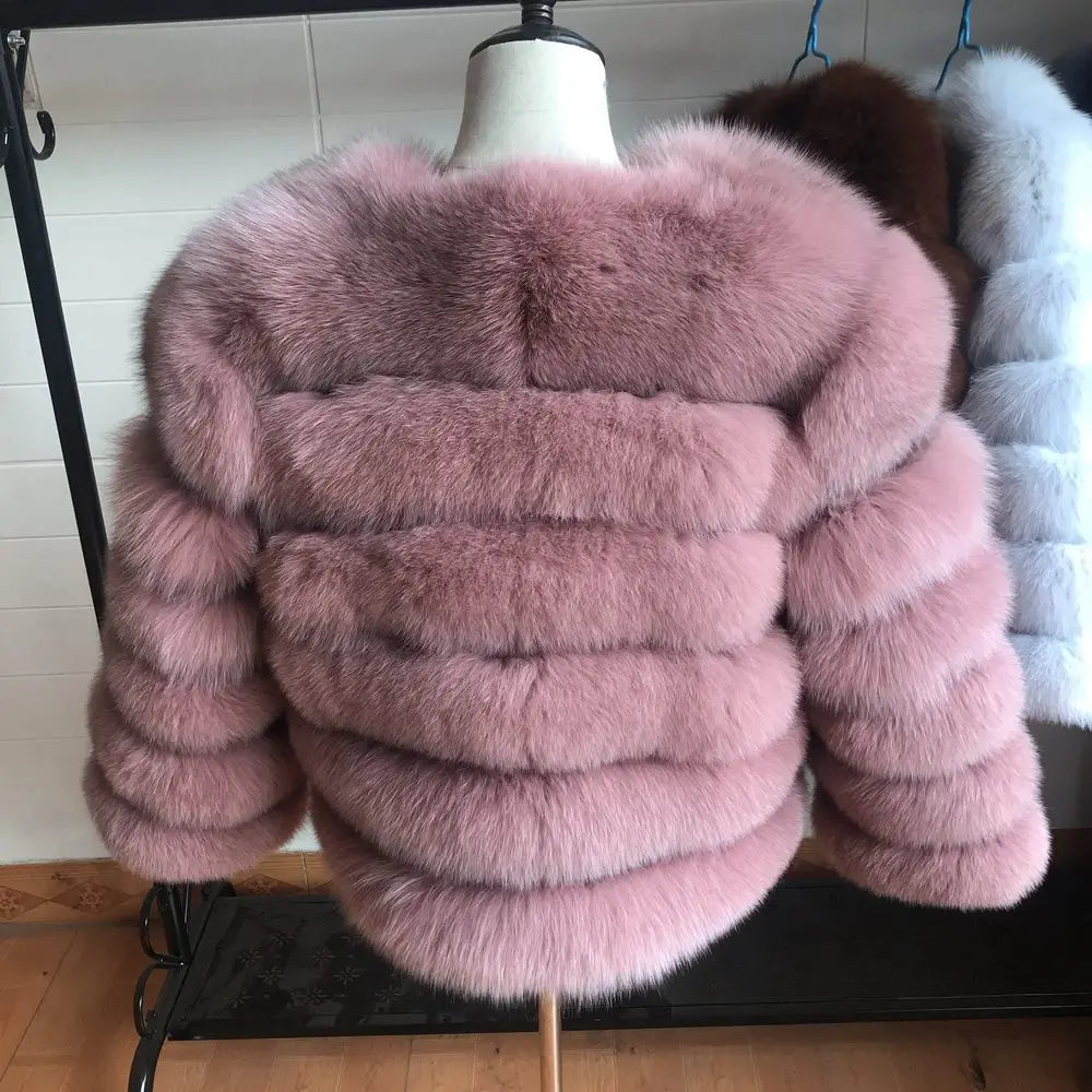 Queentina Real Fox Fur Coat