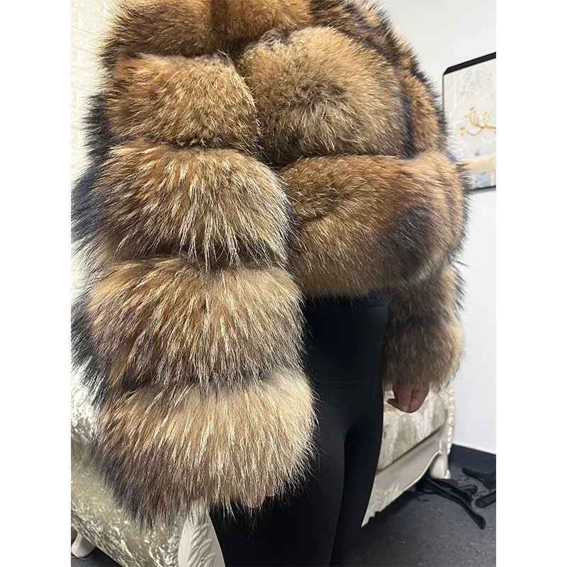 Brown Fur Maomaokong Obese Coat