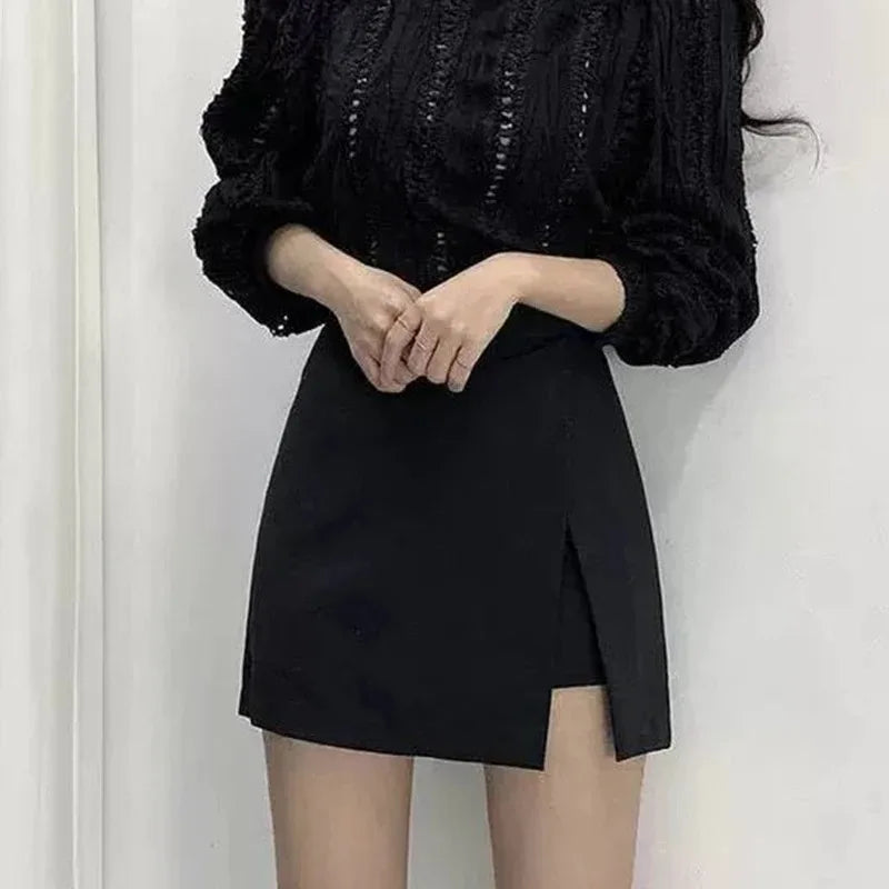 Black High-Waisted Mini Skirt