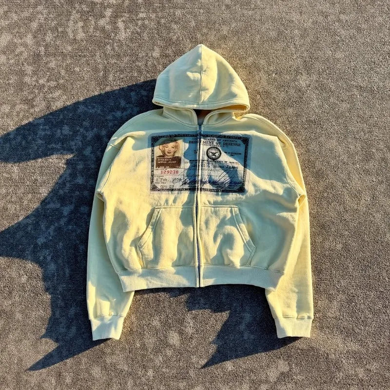 Y2k  Zipper Hoodie