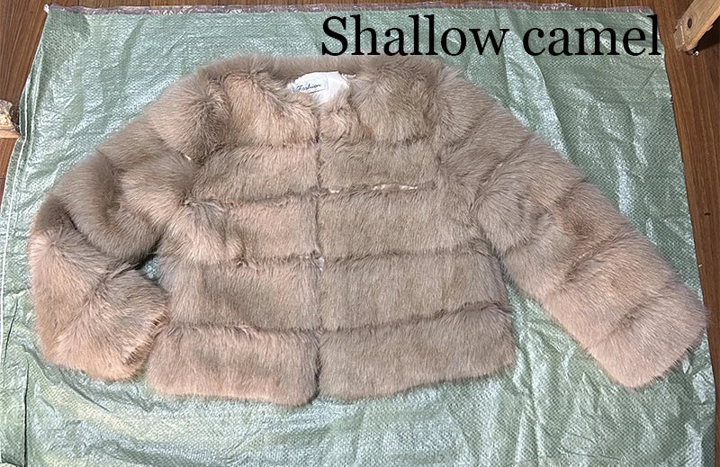 Women's Fashion Faux Fur Coat