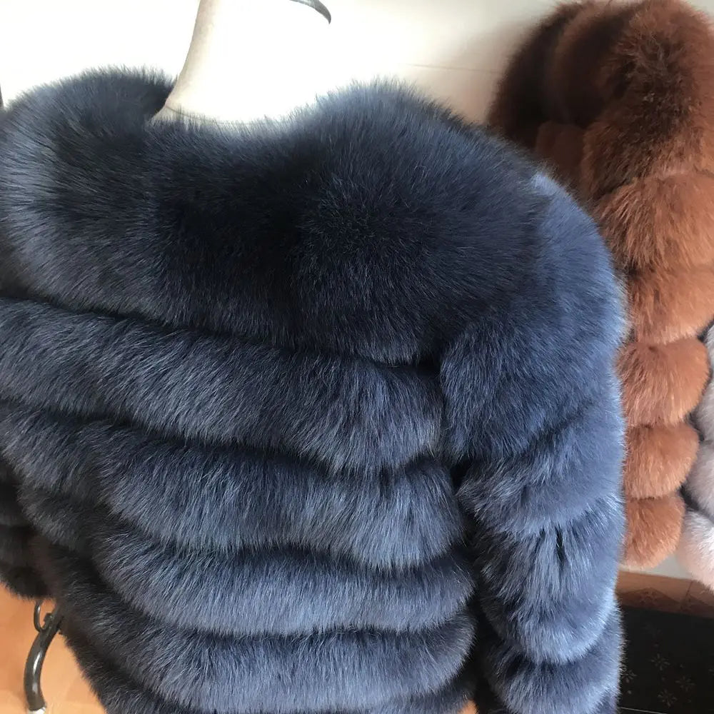Queentina Real Fox Fur Coat