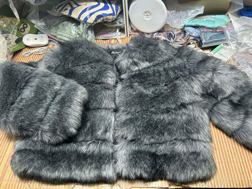 Women's Fashion Faux Fur Coat