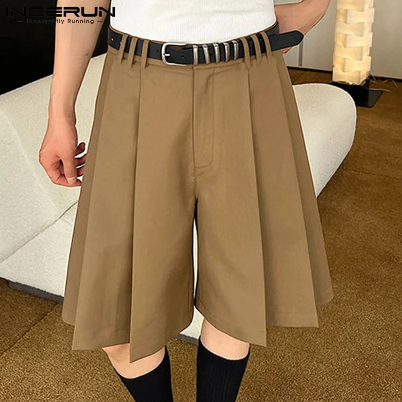 Pleated Loose Summer Casual Shorts