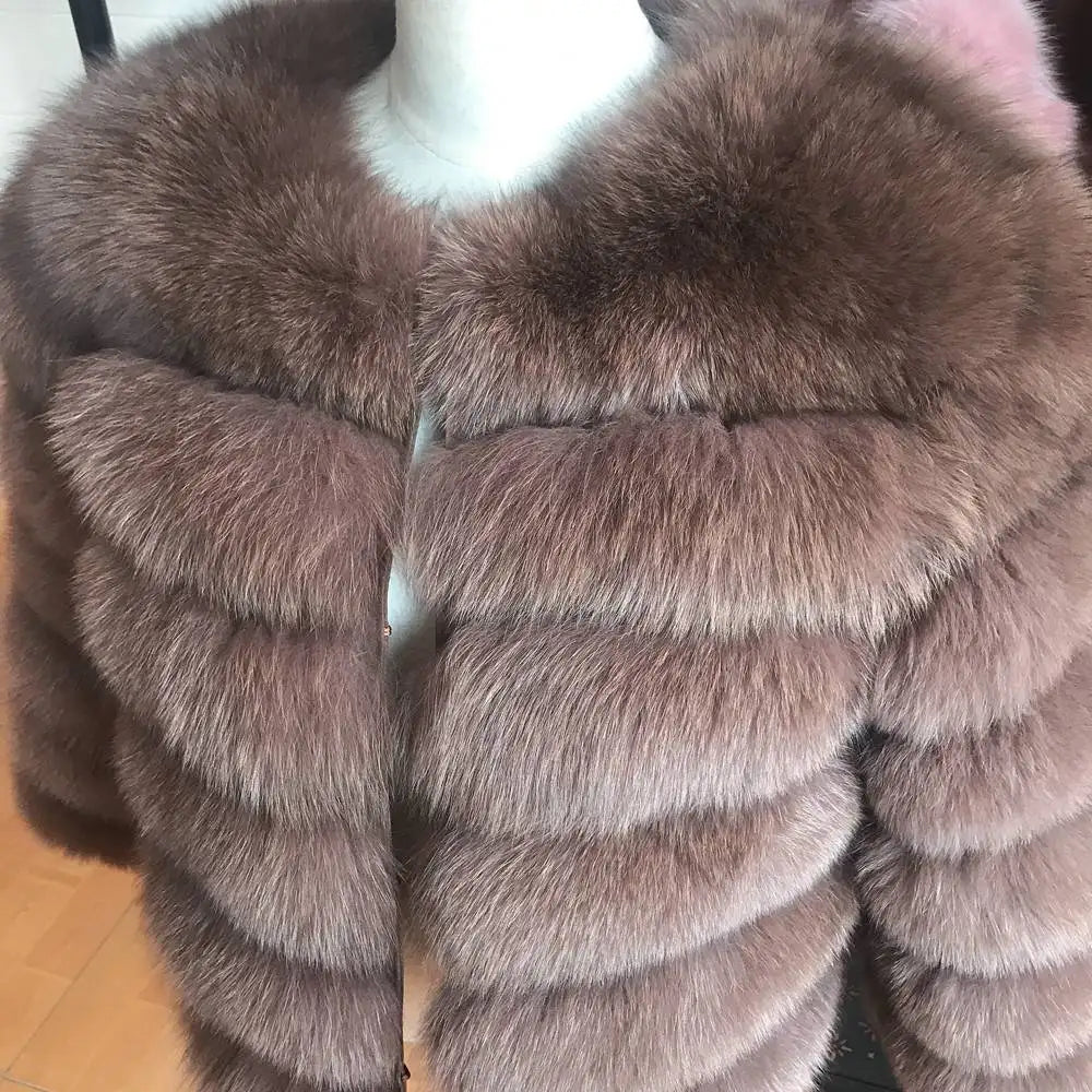 Queentina Real Fox Fur Coat