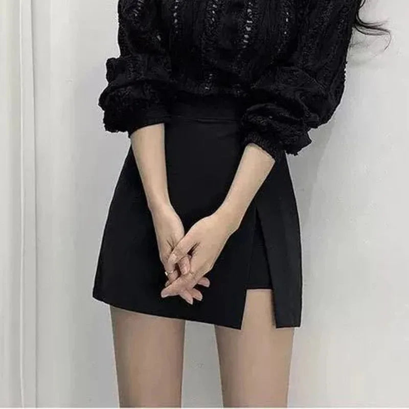 Black High-Waisted Mini Skirt