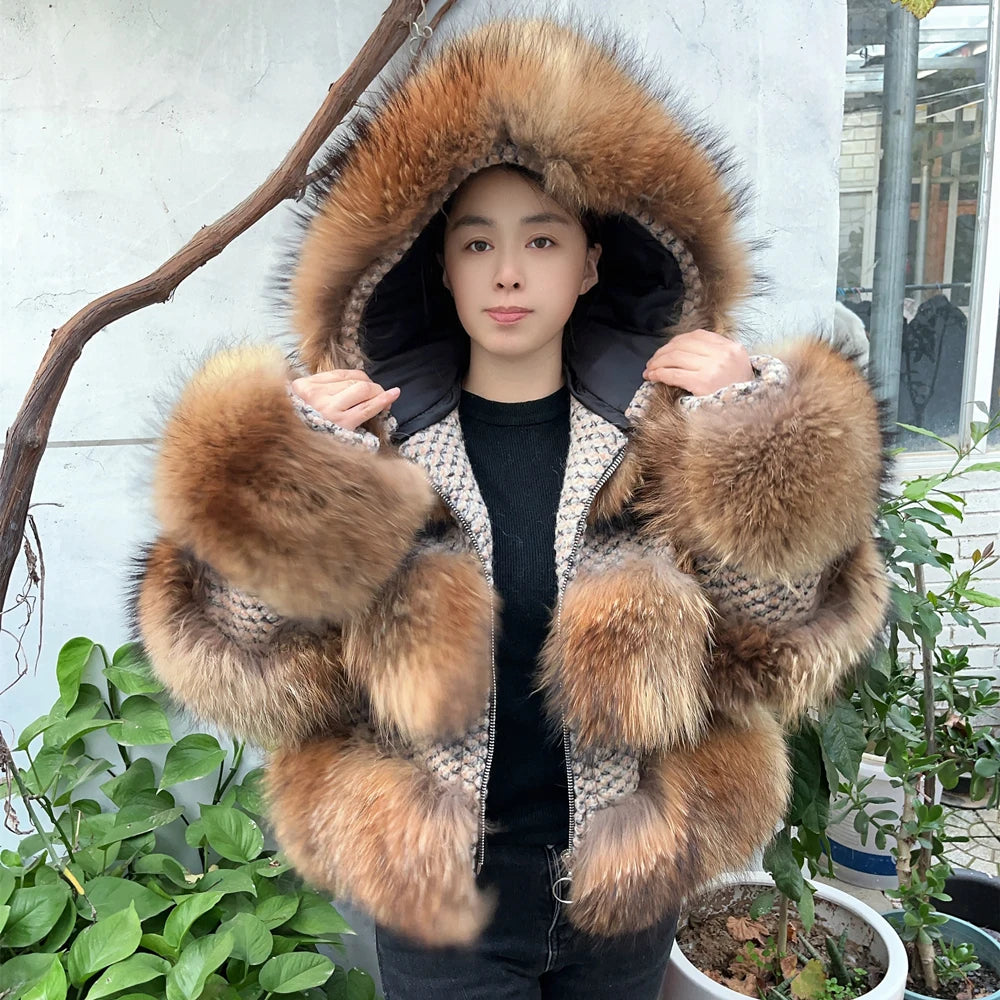 QUEENTINA Real Fur Coat