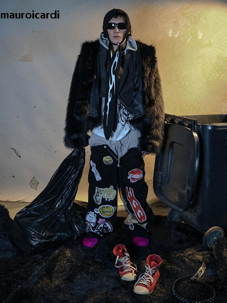 Mauroicardi Short Oversized Fur Coat