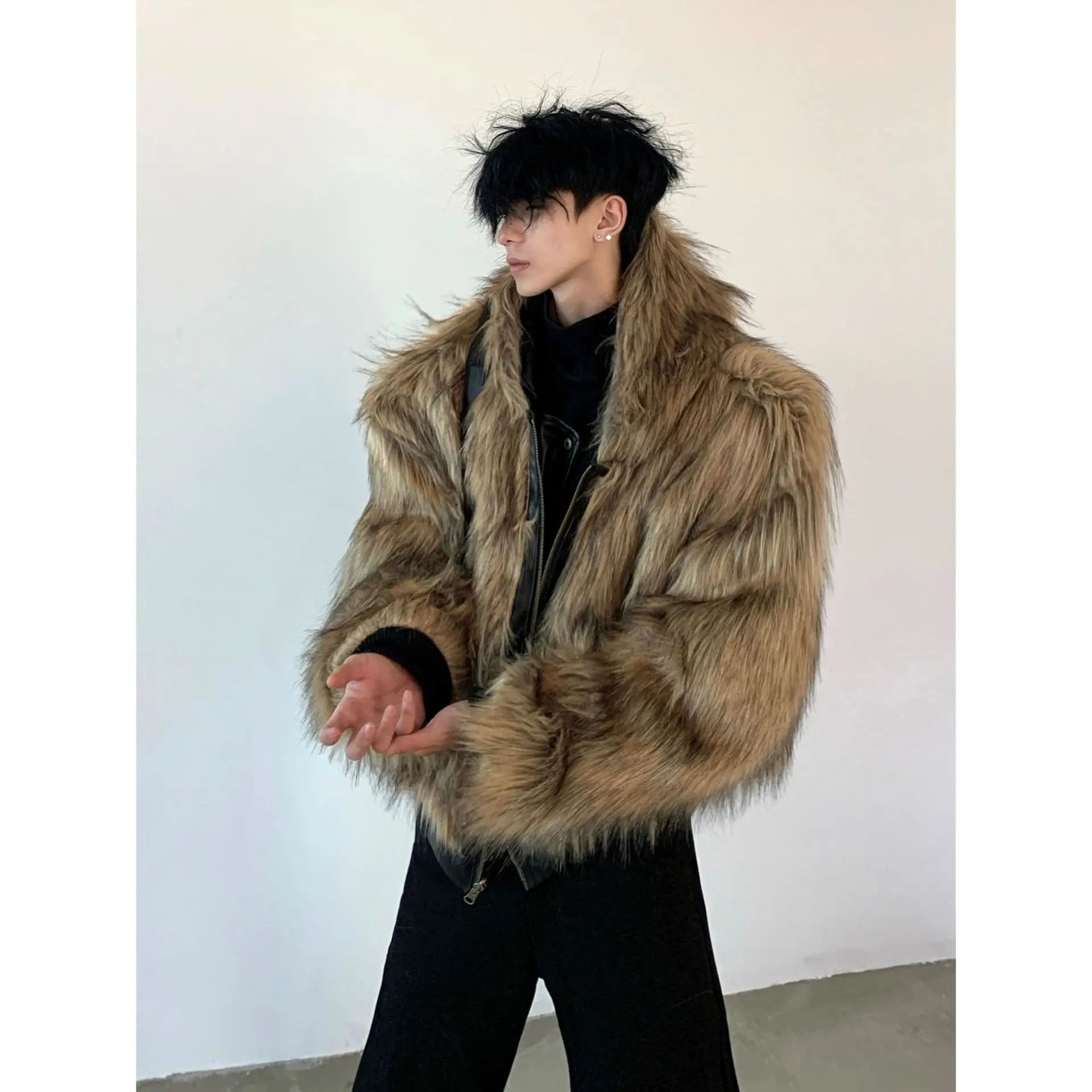 Men Faux Fur Jacket