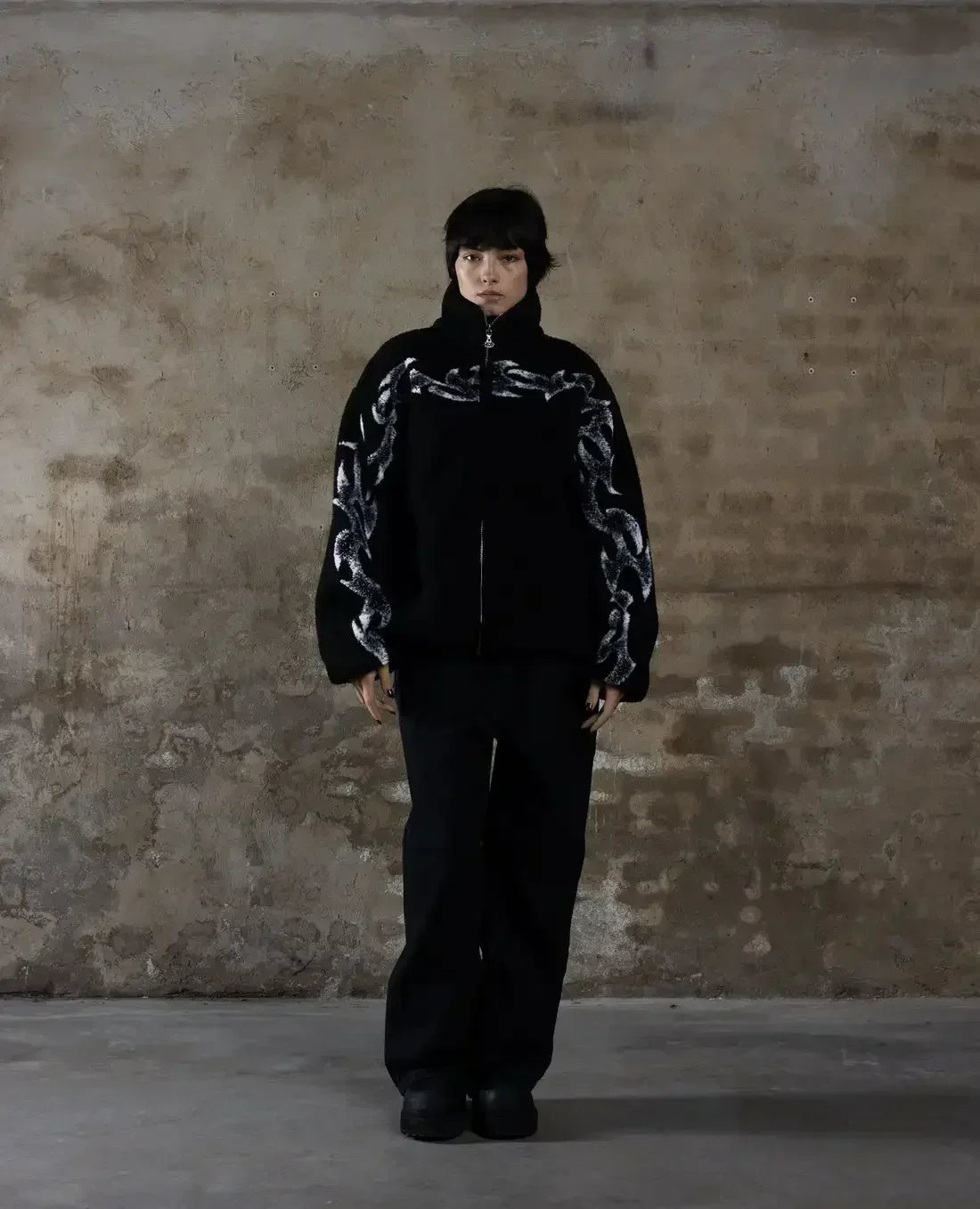 Vintage Oversized Polar Ceket Jacket