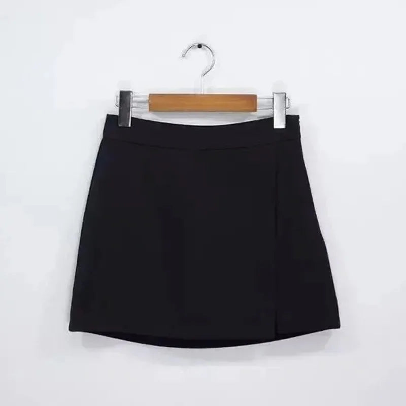 Black High-Waisted Mini Skirt