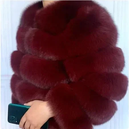 Women's Fashion Faux Fur Coat