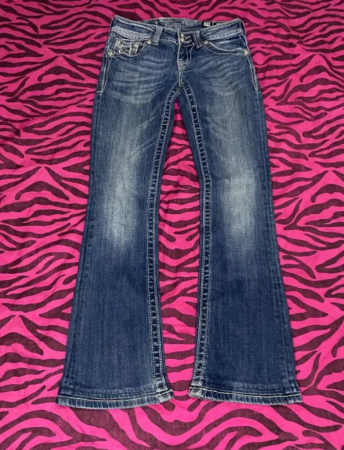 2000's Retro Miss Me Boot Cut Jeans