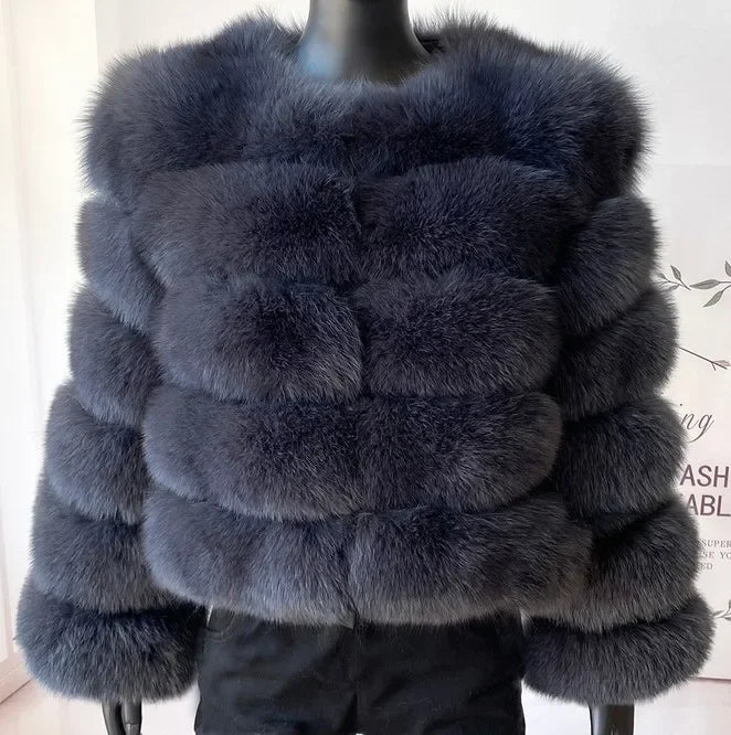 Women's Fashion Faux Fur Coat