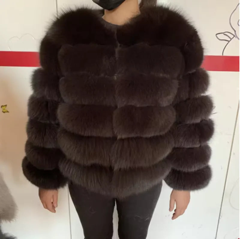 Queentina Real Fox Fur Coat