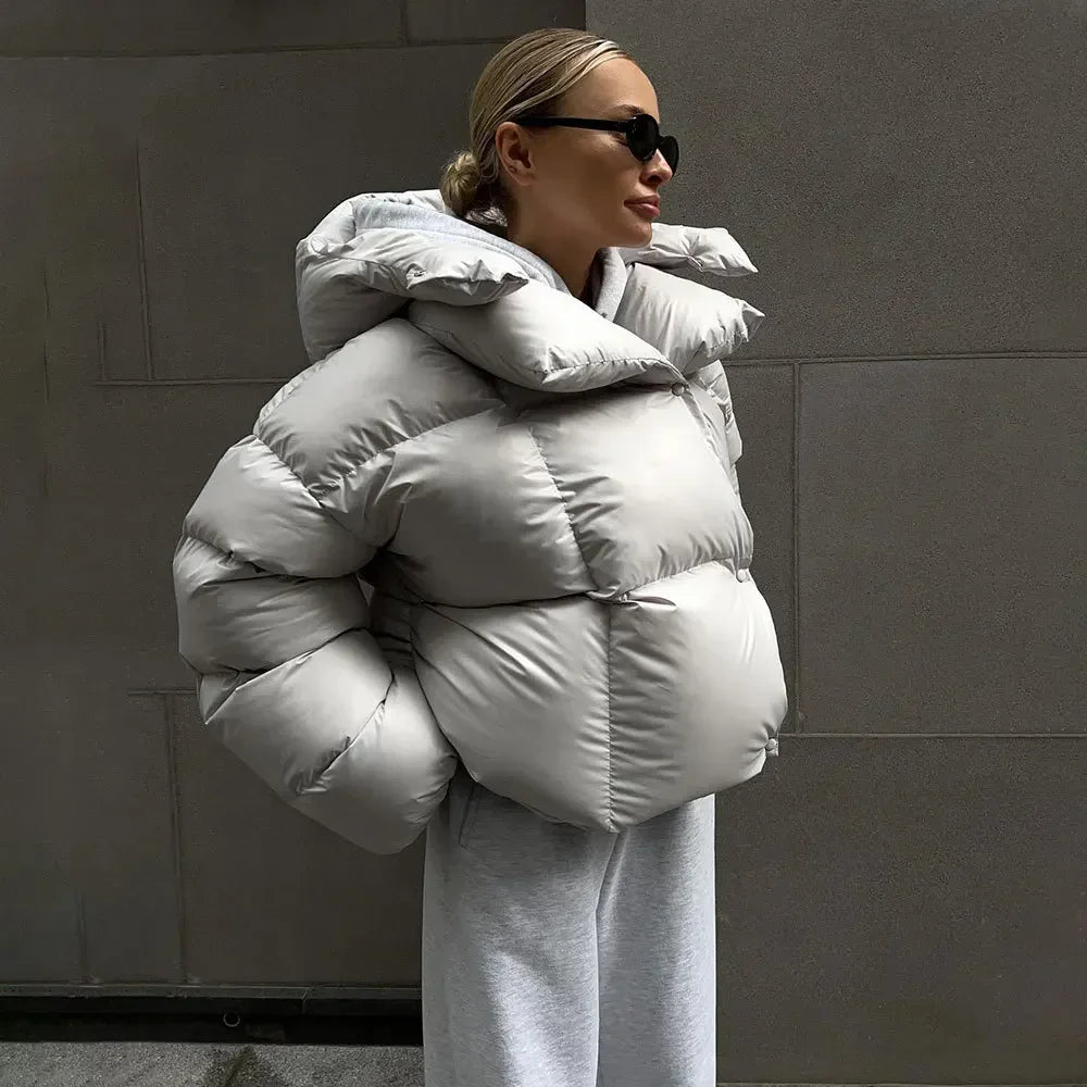Solid Puffer Jacket
