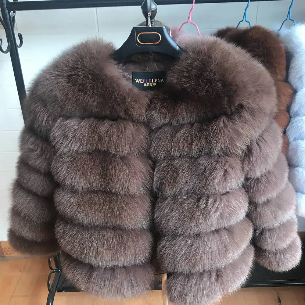 Queentina Real Fox Fur Coat