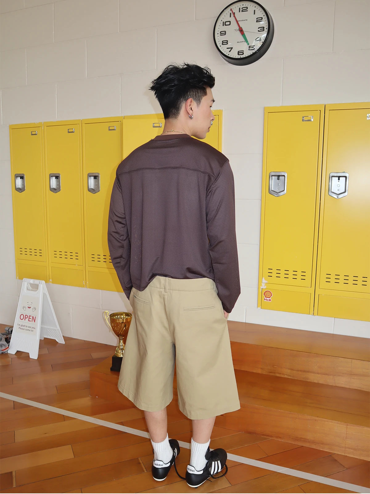 Mauroicardi Plaid Patchwork Khaki Shorts