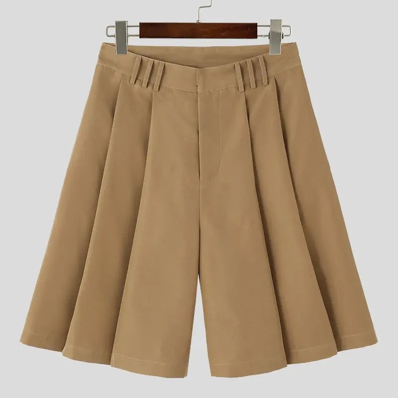 Pleated Loose Summer Casual Shorts