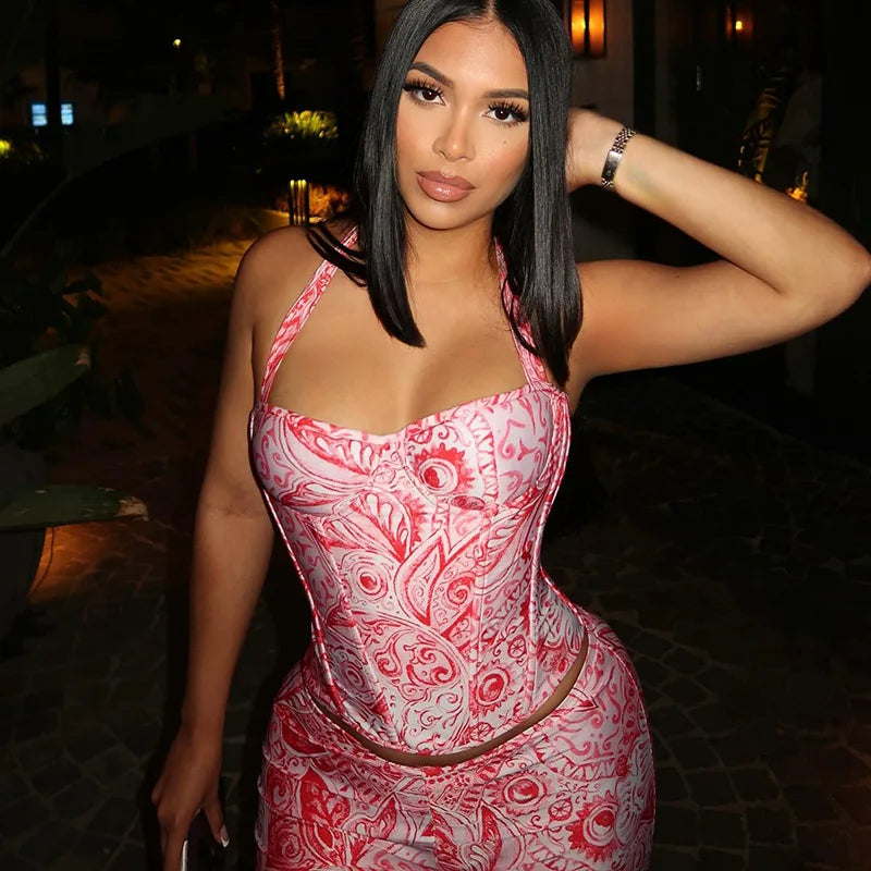 STYLISH LADY Printed  2 Piece Set