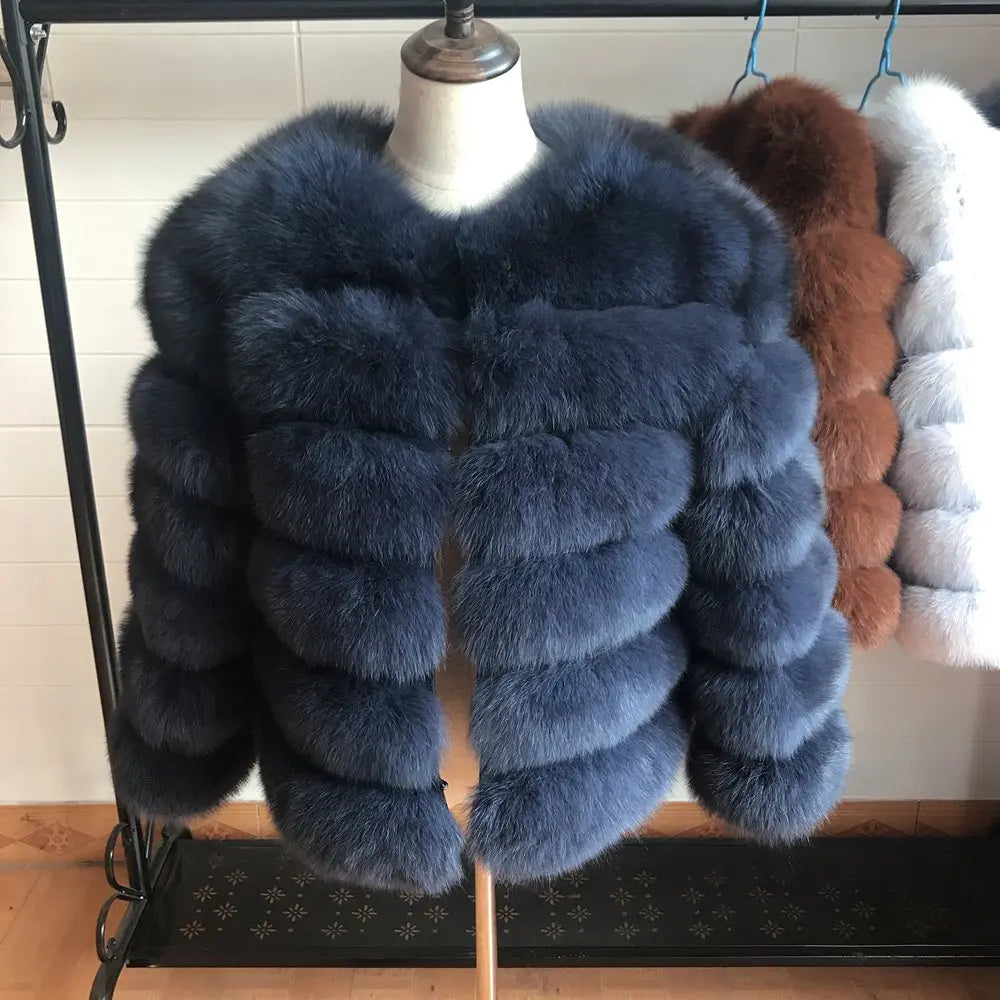 Queentina Real Fox Fur Coat