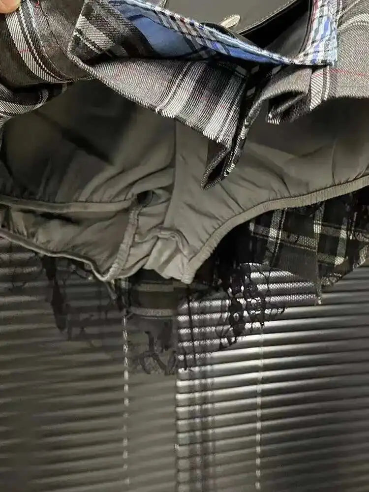 DEAT Patchwork Mini Skirt