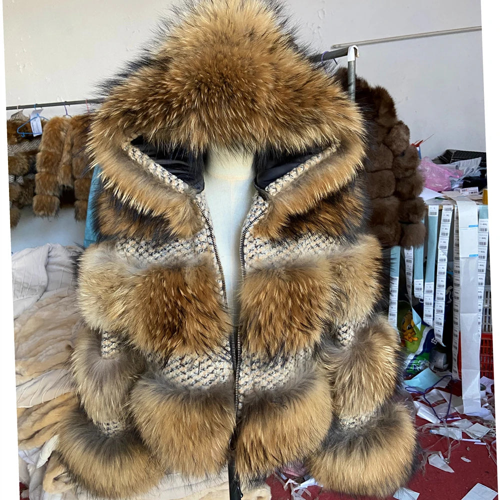 QUEENTINA Real Fur Coat