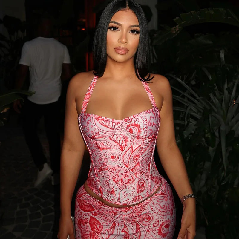 STYLISH LADY Printed  2 Piece Set