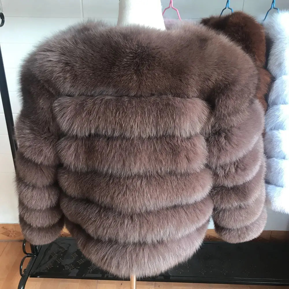 Queentina Real Fox Fur Coat
