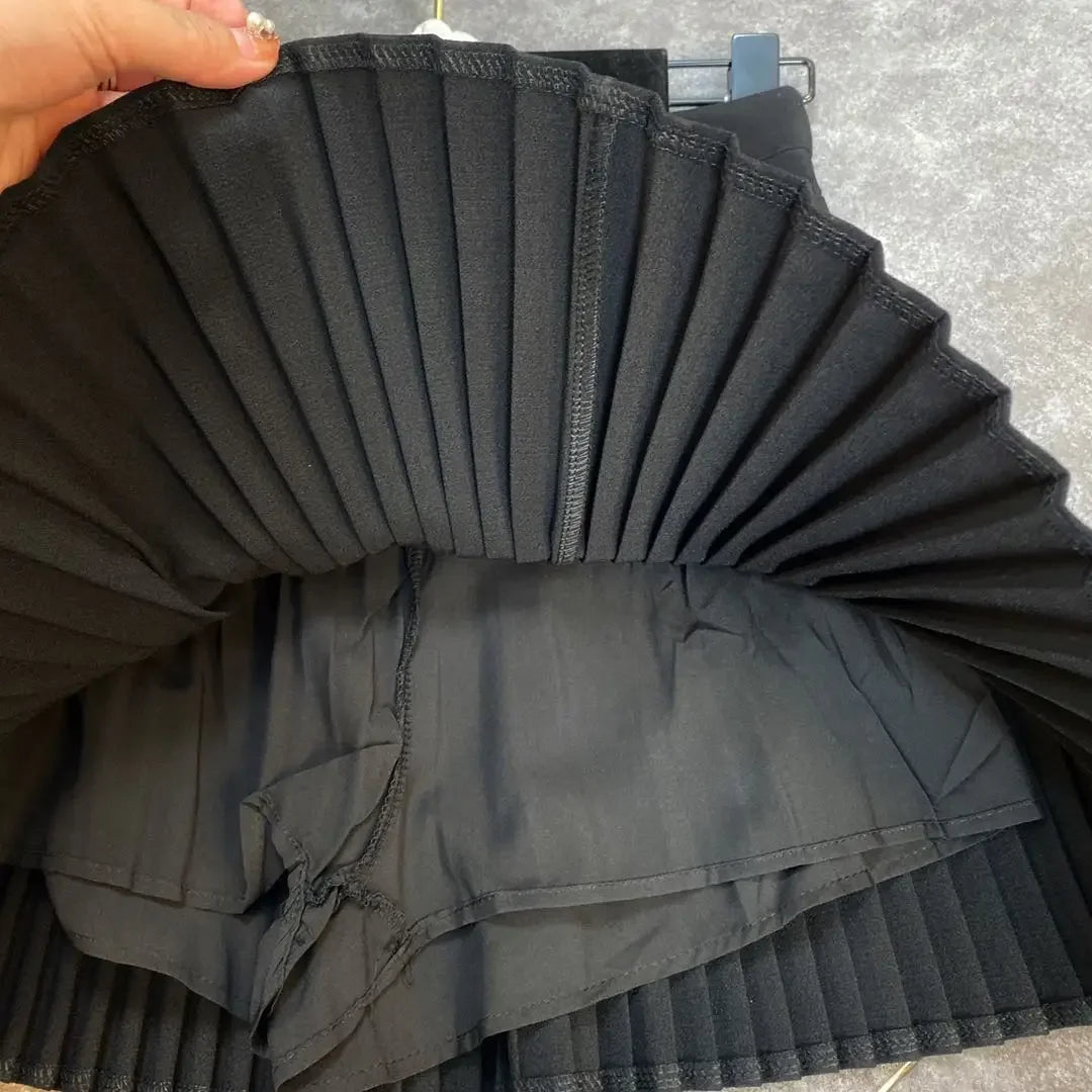 High Waist Short Mini Pleated Skirt