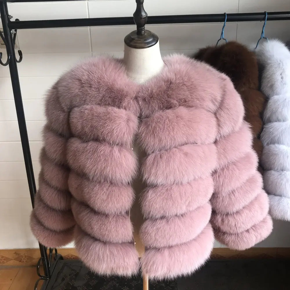 Queentina Real Fox Fur Coat