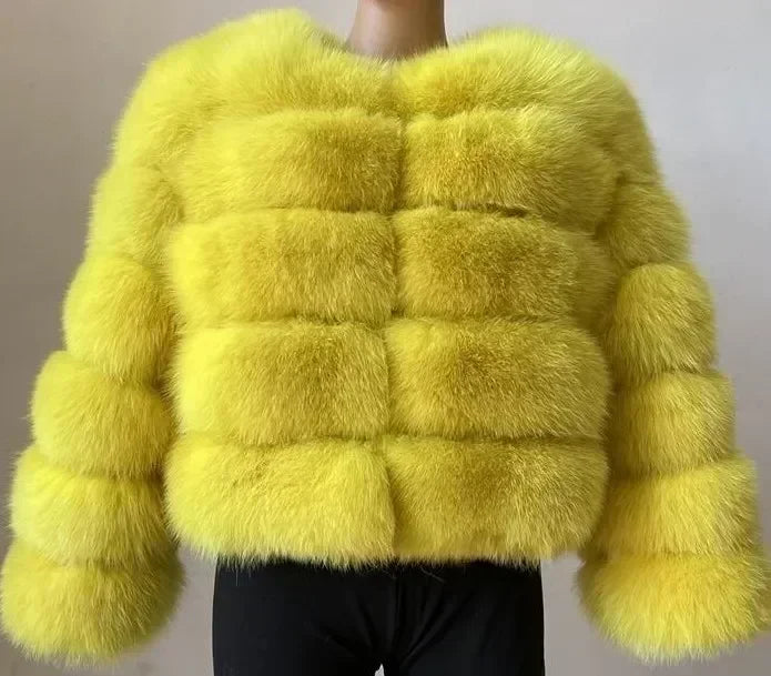 Women's Fashion Faux Fur Coat