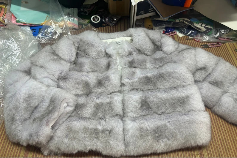 Women's Fashion Faux Fur Coat