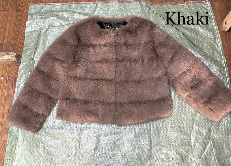 Women's Fashion Faux Fur Coat