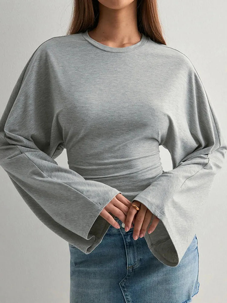 Long Sleeve O-Neck Skinny T-Shirt