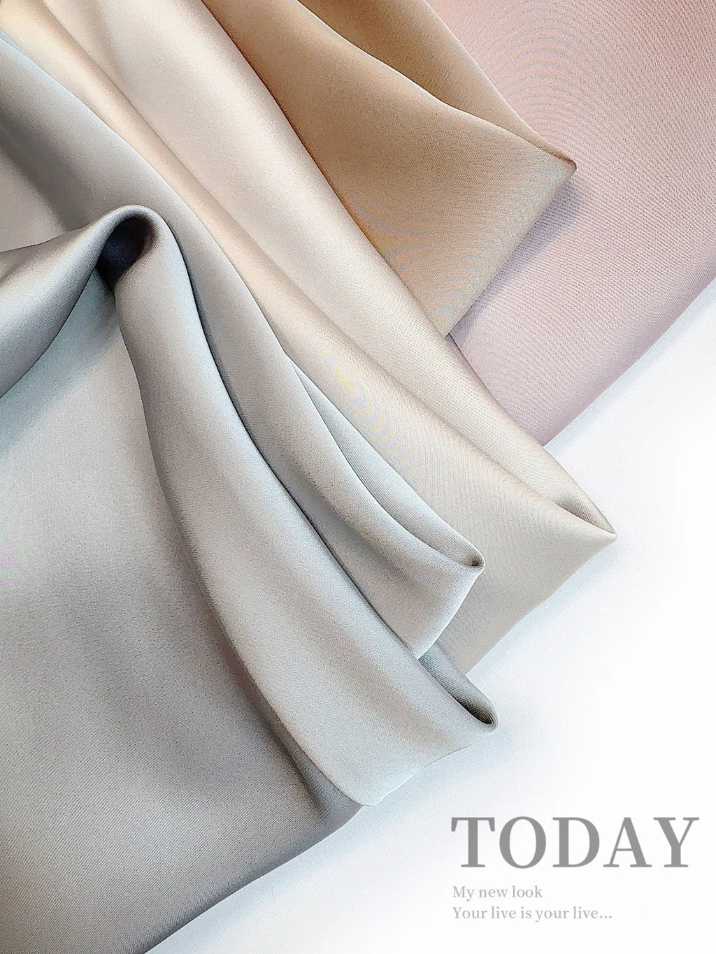 French Style Chic High-Waisted Satin Skirt