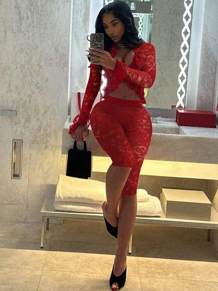 Nibber Summer Jacquard  2 Piece Set