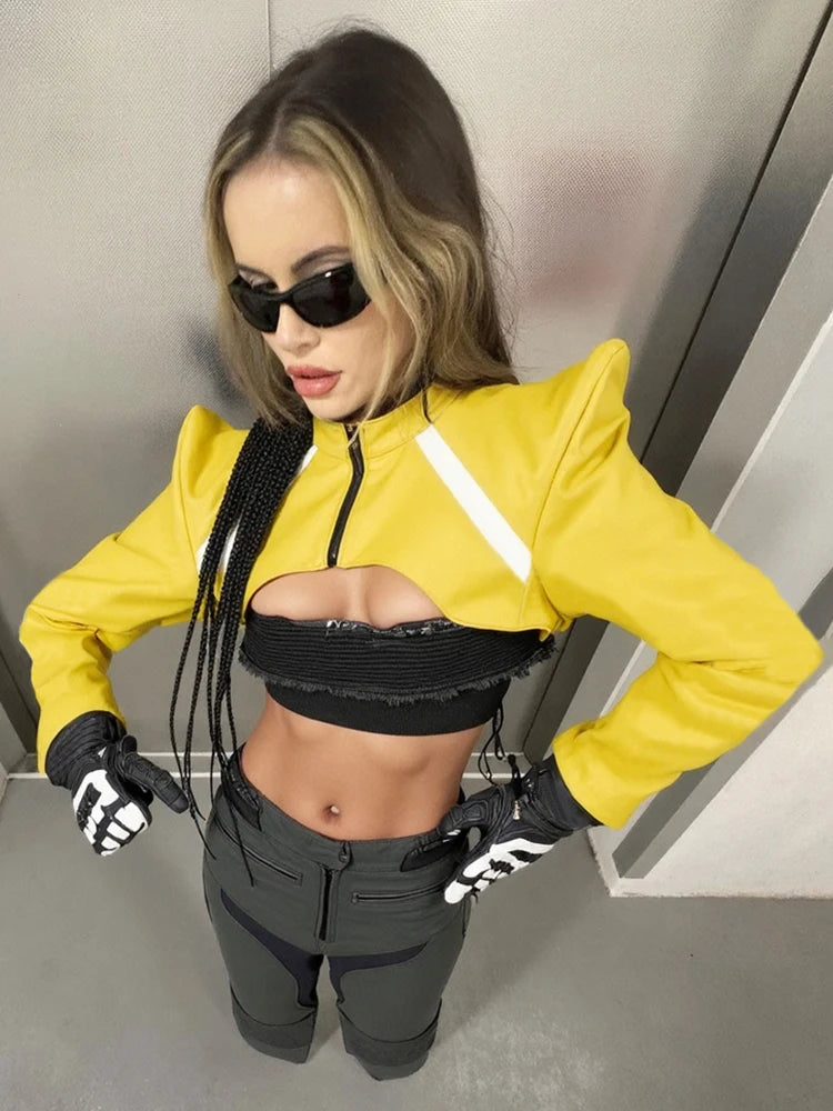 Sisterlinda Leather Zipper Jacket