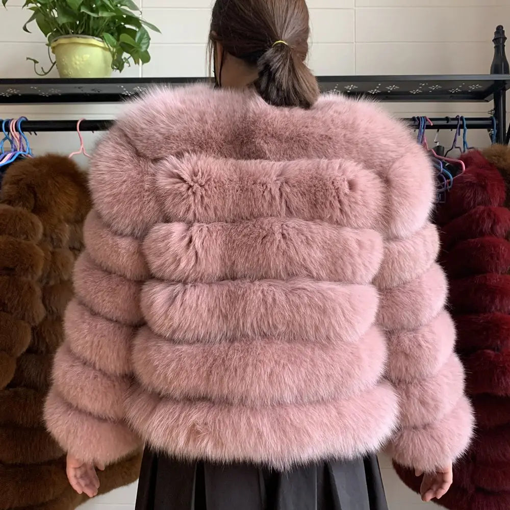 Queentina Real Fox Fur Coat