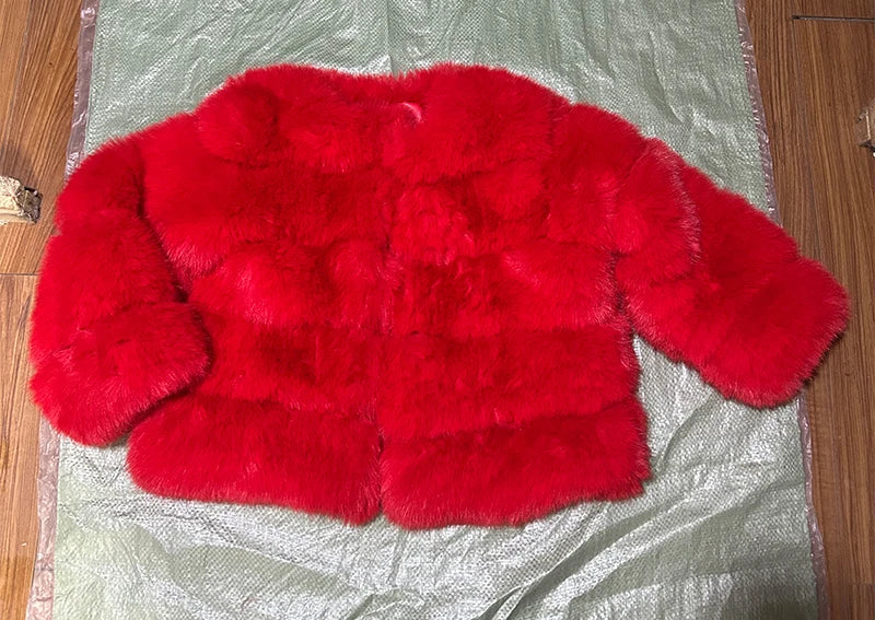 Women's Fashion Faux Fur Coat