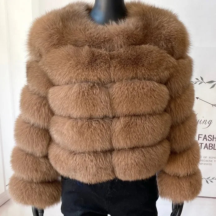 Women's Fashion Faux Fur Coat
