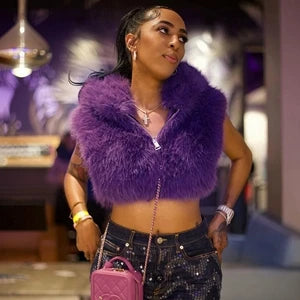 STYLISH LADY Faux Fur Jacket