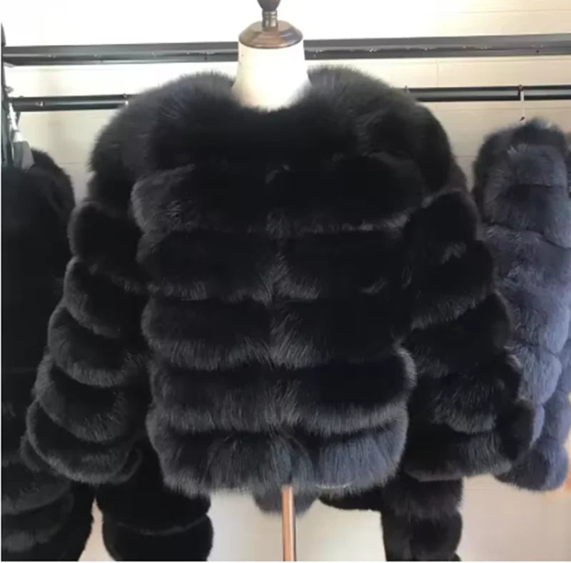 Queentina Real Fox Fur Coat